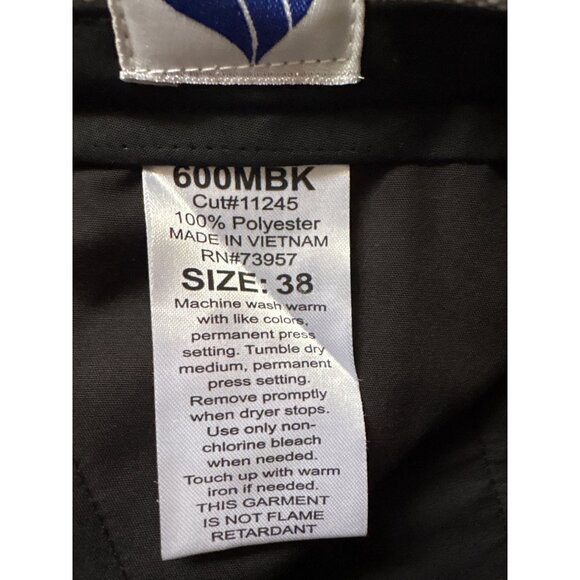 Black Polyester Work Pants Size 38 Machine Washable Durable Liberty Mens - Picture 5 of 9